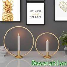 Opalhouse 7.4 x 5.7 metal hummingbird candle holder gold ( i have 2 availabl. Metal Candle Holders Black Gold Rack Round Iron Candlestick Home Party Table Centerpiece Decoration Buy At A Low Prices On Joom E Commerce Platform