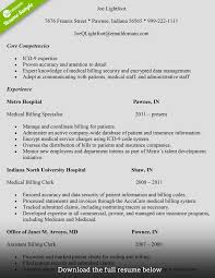 How To Write A Medical Billing Resume With Examples