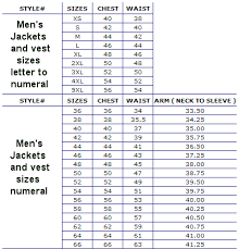 Leather Size Chart Leather Supreme