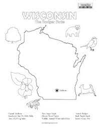 Wisconsin state symbols coloring page best coloring pages glum. Wisconsin Coloring Page Teaching Squared