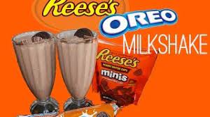 In a blender, combine the ice cream, milk and banana. How To Make Reese S Pieces Oreo Chocolate Milkshake It S Jessica Danielle Youtube