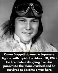 1943. Avenger tail gunner Kenneth Bratton pulled from his plane after  having his knee blown out over Raboul. He went