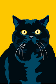 Cat Art Maddox Kedi Sanati Soyut Kedi