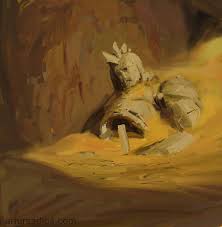 Artur Sadlos There S Always Some Robot Under The Sand This was the first piece of concept art released for destiny back in 2010, before bungie had detailed any info about the game. artur sadlos there s always some