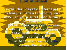 Surah al fatihah adalah surat yang diturunkan di kota mekah yang terdiri 7 ayat. Surat Al Fatihah Diturunkan Di Kota Kumpulan Surat Penting