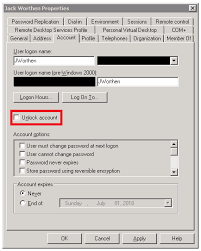 If you unlock an account but do not reset the password, then the password remains expired. Unlocking An Active Directory Domain Account In Windows Server