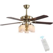 Ceiling fans and light fixtures. Indoor Ceiling Fan Light Fixtures Finxin Fxcf07 2018 New Design Vintage New Bronze Remote Led 52 Ceiling Fans For Bedroom Living Room Dining Room Including Motor 5 Light 5 Blades Switch Buy Online In Botswana At Botswana Desertcart Com Productid