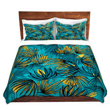 Be inspired to mix up designs and patterns with your quilt covers. Bay Isle Home Cryal Blue Yellow Black Microfiber Duvet Cover Set Wayfair
