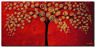 Check out our red background art selection for the very best in unique or custom, handmade magical, meaningful items you can't find anywhere else. Painting For Sale Golden Tree On Red Background Painting 6095