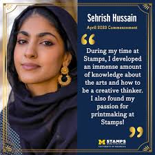 This month, we're spotlighting the incredible April 2023 Stamps graduates.  Congratulations to Sehrish Hussain! If you're a senior who would like to be  featured, head to the link in our bio to