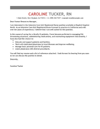 Sample cover letter for lpn nursing position. Professional Icu Registered Nurse Cover Letter Examples Livecareer