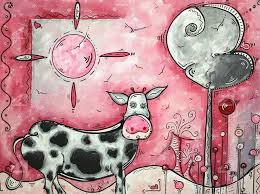 I Love Moo In 2020 Paintings Art Prints Painting Prints
