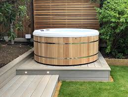 Inlife spa surround,square poly rattan hot tub spa surround with storage area and 2 wooden steps,pool surround for garden,outdoor,patio105.5x105.5x21.7. Hot Tub Base Guide Concrete Decking More Whatspa