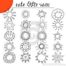 Hand Drawn Cute Little Suns Doodle Set Sun Doodles Journal Doodles Bullet Journal Doodles See more ideas about sun art, sun, good day sunshine. hand drawn cute little suns doodle set