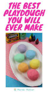 Easiest Playdough Without Cream Of Tartar 3 Simple Ingredients Playdough Recipe Easy Homemade Playdough Recipe Playdough