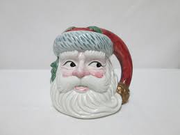 FITZ & FLOYD OCI Santa Tapered Candle Holder Christmas Holiday Vintage 1991 