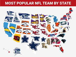 Hall of fame weekend in canton, ohio. Map The Most Popular Nfl Team In Every State