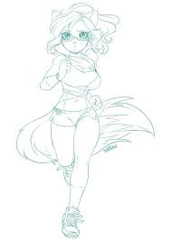 Pin By Milla Maxwell On Furry Stuf Furry Drawing Girl Drawing Sketches Furry Art