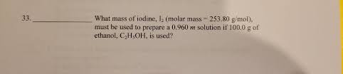 Kio3 chemical name is potassium iodate iodic acid potassium salt. Answered What Mass Of Iodine I2 Molar Mass Bartleby