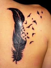Birds Of A Feather 2020 Itv Upper Chest Crow Bird Feather Flower Tattoo For Women Fair Tattoo Tattoo Designs Cover Up Tattoos Back Tattoo