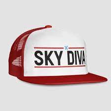 Sky Diva Trucker Cap Trucker Cap Trucker Unique Hats