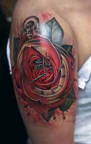 See more ideas about clock tattoo, tattoos, sleeve tattoos. Beautiful Rose Clock Tattoo C Tattoo Artist Andres Acosta Clock And Rose Tattoo Clock Tattoo Clock Tattoo Design