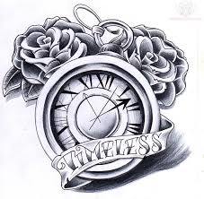 Grey roses and clock tattoo on man right half sleeve. 100 Time Clocks Ideas In 2021 Time Clock Clock Clock Card