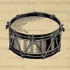 Digital Printable Snare Drum Image Music Download Illustration Graphic Vintage Clip Art Jpg Png Eps Print 300dpi No 1767 V Clip Art Vintage Drums Drum Tattoo