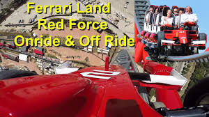 His roller coaster dragon khan churned two world. Red Force Onride Off Ride Pov Ferrari Land Port Aventura World 2017 New Coaster Youtube