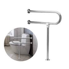 Handicap Rails Grab Bars Toilet Rail Bathroom Support For Elderly Bariatric Disabled Stainless Steel Commod Framed Shower Grab Bars In Bathroom Shower Grab Bar