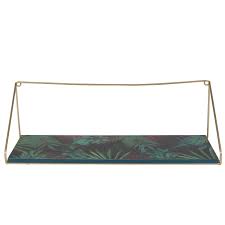 Rangement Mural En Metal Dore Imprime Feuillage Sur Maisons Du Monde Piochez Parmi Nos Meubles Et Objets Dec Rangement Mural Decoration Maison Parement Mural