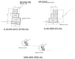 However, 6° or 10° from the vertical can be designed for 3.8mm, 4mm or 5mm wire diameters. Revetment Wall Drawing