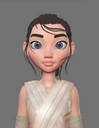 Rey By Rishi Raj Cartoon 3d Cgsociety Character Design Inspiration Character Modeling 3d Model Character