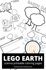 Dibujos para dibujar de ciencias sociales. Lego Earth Coloring Pages Little Bins For Little Hands