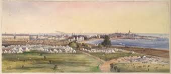 A European Lady Views Bombay From Malabar Hill, 1900 Photo An interesting 1900 photo of a European lady wearing a netted hat viewing Bombay (Mumbai) from Malabar Hill. The panoramic view shows