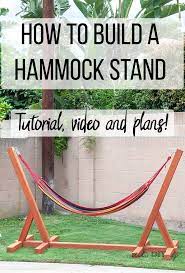 Make it and enjoy it throughout the summer! Easy Diy Hammock Stand Using 3 Tools Full Tutorial Video And Plans