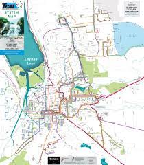 Tcat Bus Routes Map Ithaca Transit And Street Map (Tcat) - Maplets