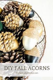 How to dry acorns and decorate with them for fall. Diy Fall Acorns