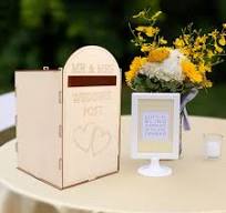 HAYOMAX Wedding Post Box Wooden Gift Card Mailbox : Amazon.ie: Arts & Crafts