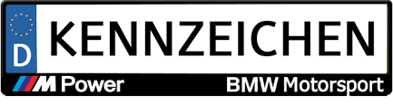 Bmw M Power Motorsport Kennzeichen Fur Autos Selbst Gestalten Online Kaufen