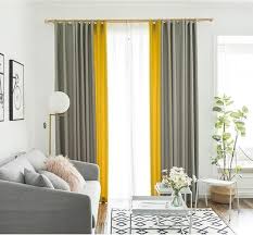 One Piece Gradiant Grey Yellow Orange Pink Curtain Good Etsy Grey And Yellow Living Room Yellow Living Room Curtains Living Room
