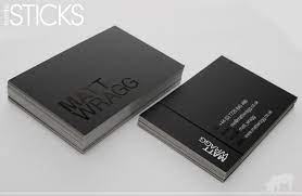 Black is a color that never goes out of style. Fromthesticks Blog Matte Black For Matt Wragg Spot Gloss Business Cards Spot Uv Business Cards Uncoated Business Cards