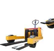 Custom Width 440 2t off-Road Wheel Full Electric Pallet Truck Forklift  Stand Pallet Jack