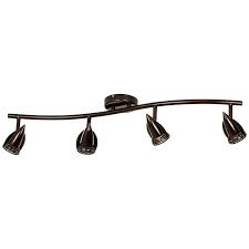 Led Pro Track 4 Light Oil Rubbed Bronze Track Kit Wave Bar 28893 Lamps Plus