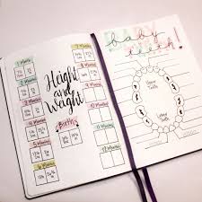 Bullet Journal Height And Weight Baby Teeth Baby Bullet Journal Baby Milestones Baby Bullet Baby Journal Bullet Journal