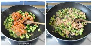 La preparazione del salmone in padella è assolutamente elementare, prendiamo una padella e mettiamo a scaldare l' olio extravergine di oliva, nel frattempo prendiamo i nostri tranci di salmone e leghiamo con uno stecco o con dello spago le estremità in modo che non si rompano durante la. Pasta Salmone E Zucchine Ricetta Il Cuore In Pentola