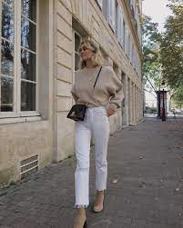 Yes You Can White Jeans For Winter Here S How Best White Jeans Simple Winter Outfits Casual Winter Outfits