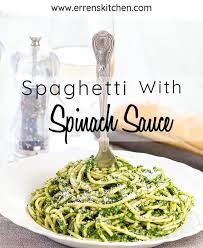 Spaghetti With Spinach Sauce Recipe Spaghetti With Spinach Easy Pasta Sauce Healthy Pasta Sauces