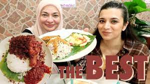 I frequent village park restaurant with my family on weekends. Having The Best Nasi Lemak With Mama Village Park Athisha Khan Youtube