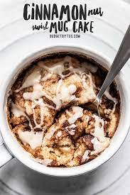 Cinnamon Nut Swirl Mug Cake Microwave Dessert Budget Bytes Recipe Microwave Dessert Mug Cake Microwave Mug Recipes